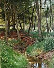 Landscape With Deer by Peder Mork Monsted